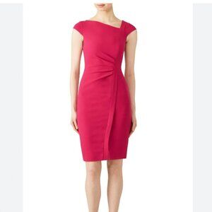 L.K. Bennett Tassa Raspberry Dress Size 10 VGUC
